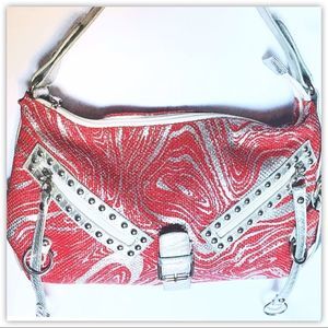 NEW Exquisite Canva Metallic Shoulder Bag